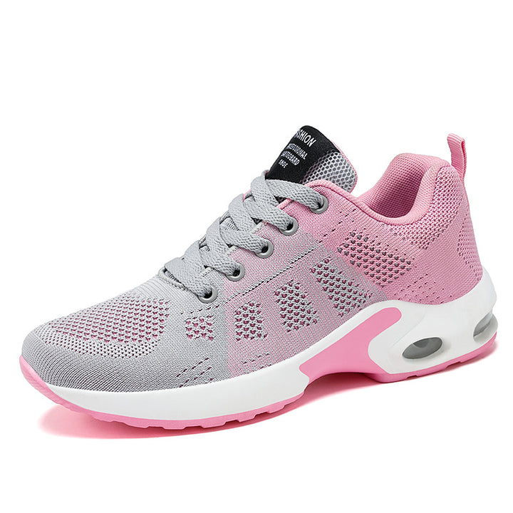Leichte Damen Sneaker aus Mesh in Weiss