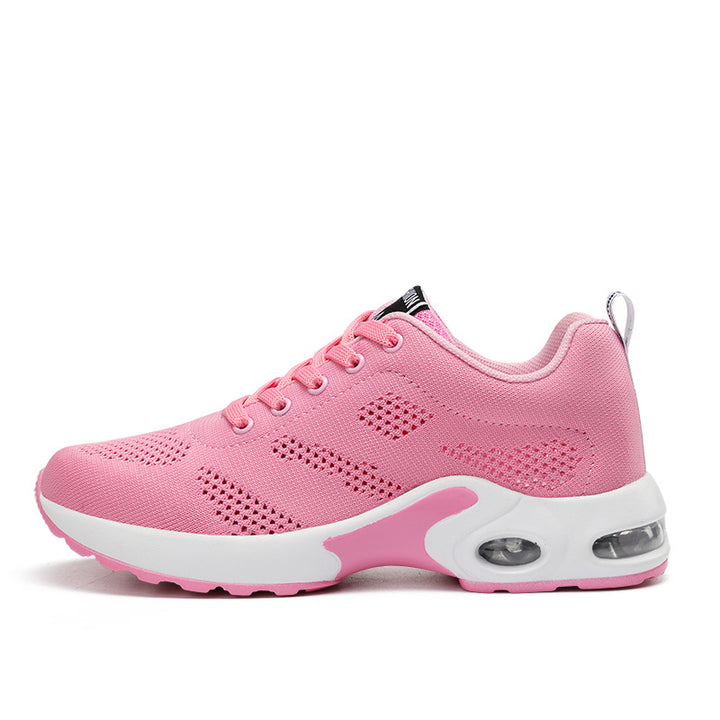Leichte Damen Sneaker aus Mesh in Weiss
