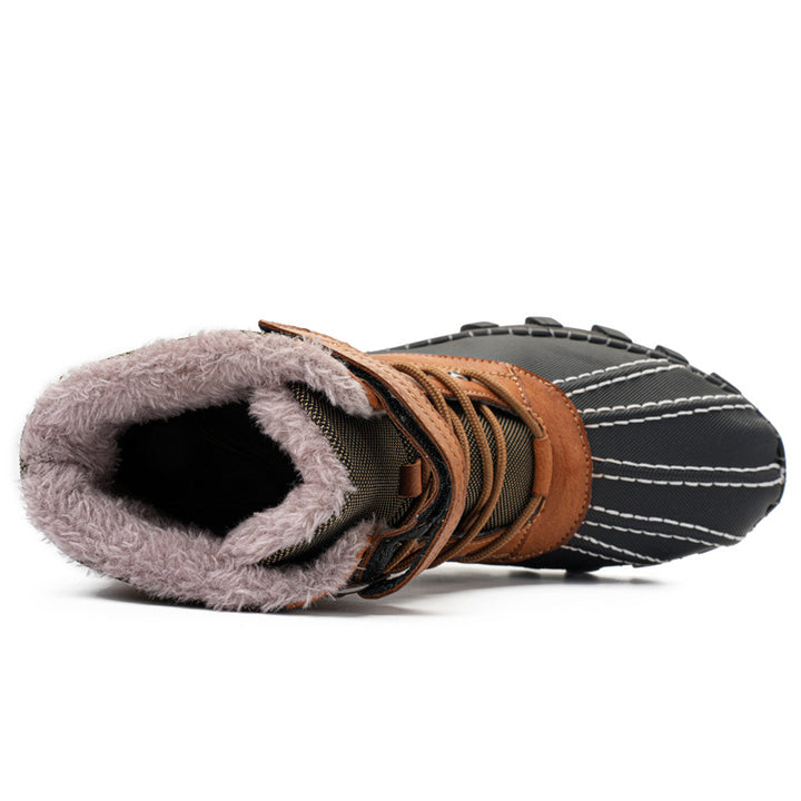Herren Winterstiefel mit Schnürung und Profilsohle