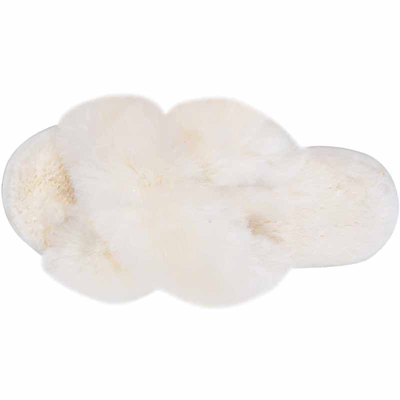 Flauschige Damen Pantoletten mit gekreuzten Riemen