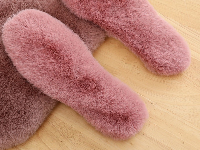Paar Plüsch-Einlegesohlen für warme Winterschuhe