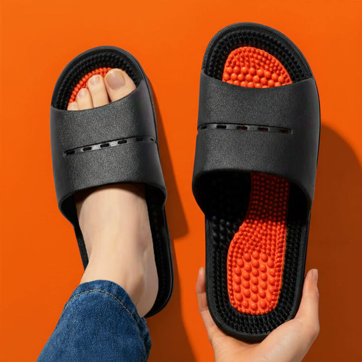 Fussmassage-Slides mit Noppen