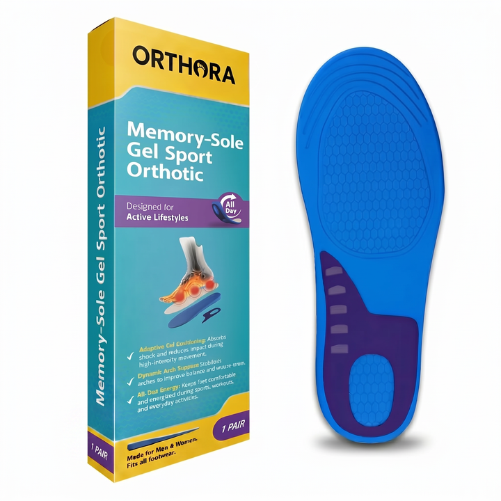 Orthopädische Gel-Sporteinlagen mit Memory-Foam