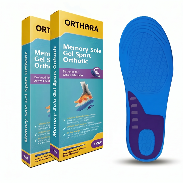 Gel-Sporteinlagen mit Memory-Foam im 2er-Pack