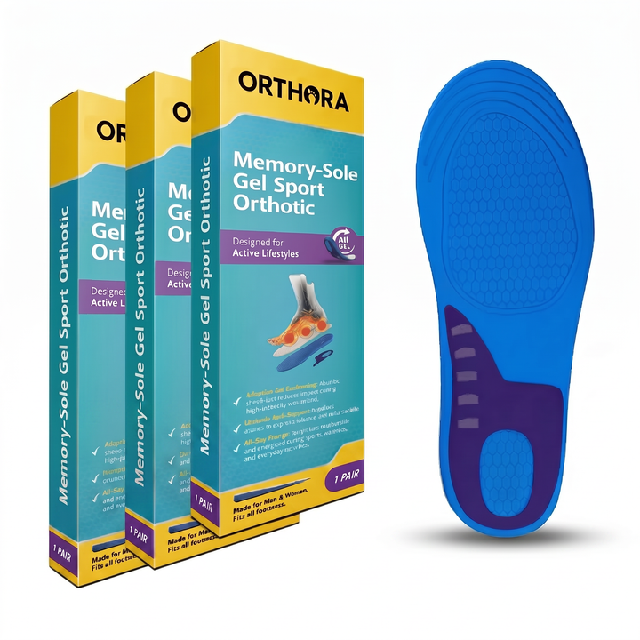 Orthopädische Gel-Sporteinlagen im 3er-Pack