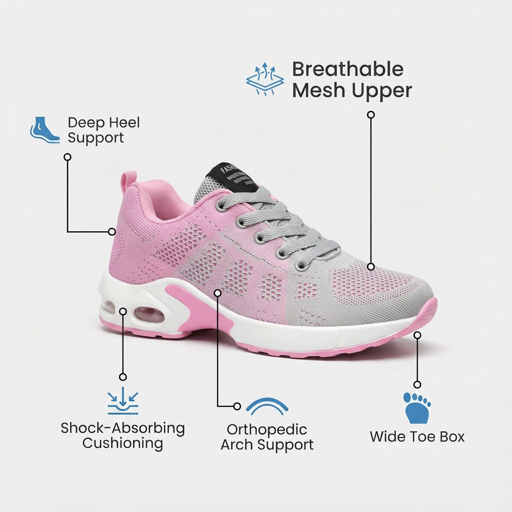 Orthopädische Krankenschwester-Schuhe für harte Böden