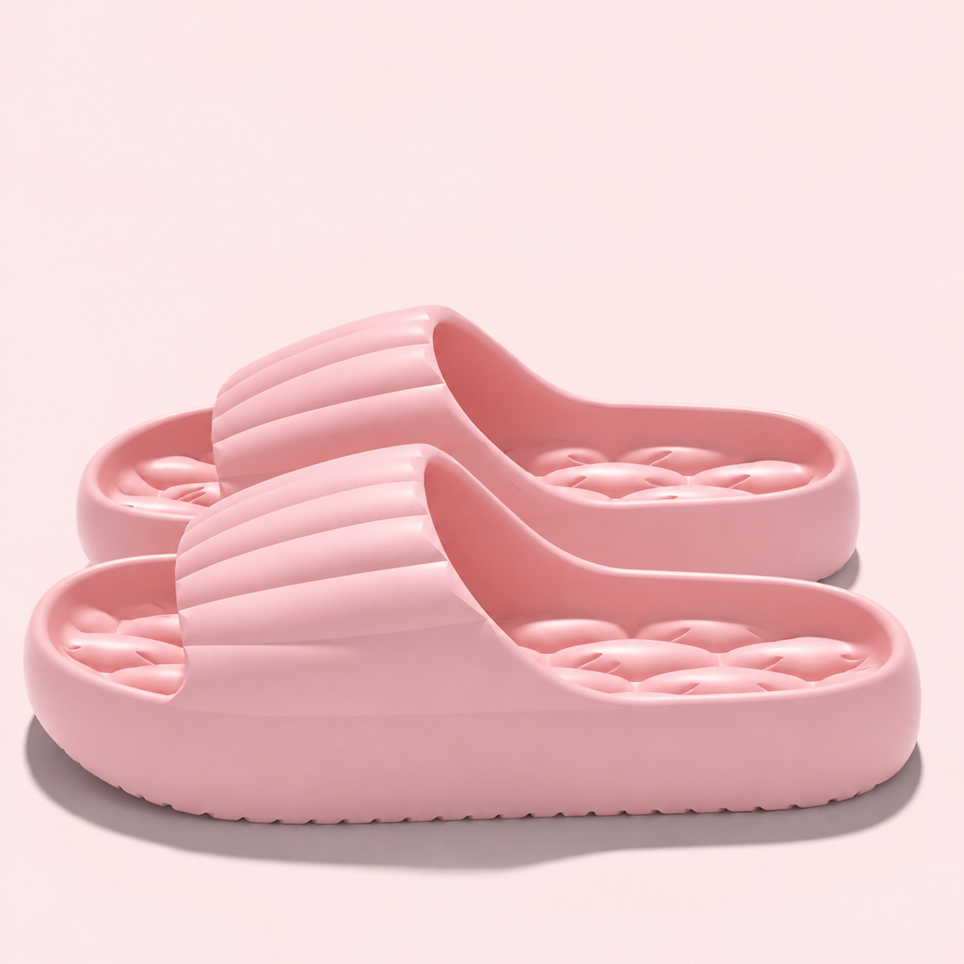 Minimalistische Kissen-Sandalen mit weicher Sohle