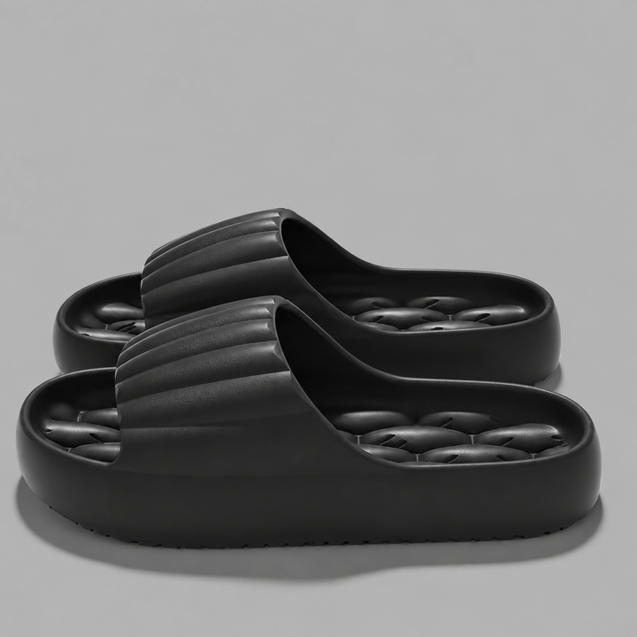 Minimalistische Kissen-Sandalen mit weicher Sohle