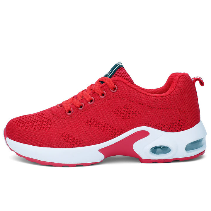 Leichte Damen Sneaker aus Mesh in Weiss