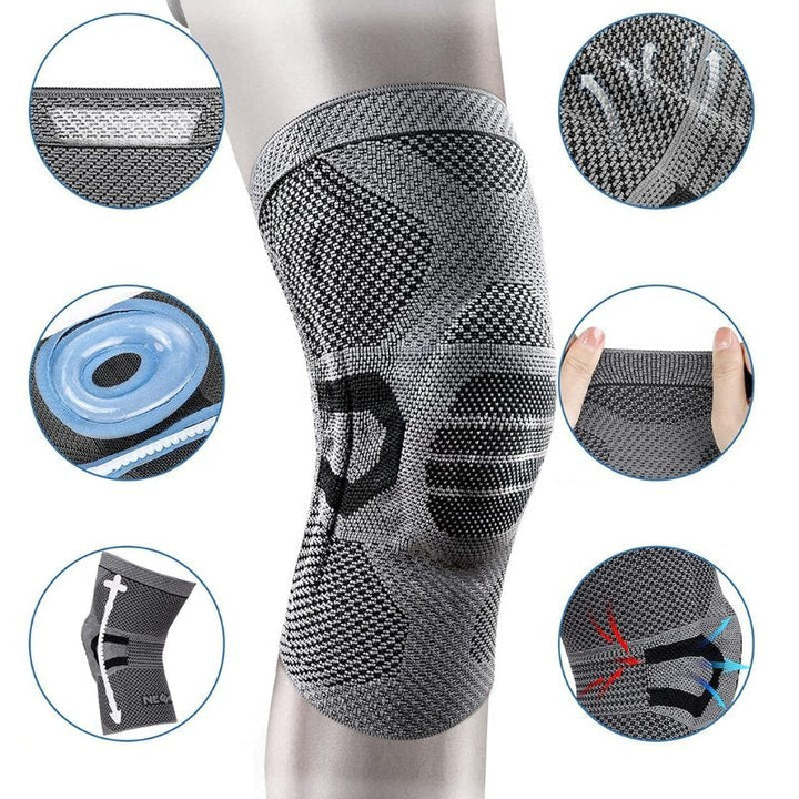 Kompressions-Kniebandage mit Seitenstabilisierung
